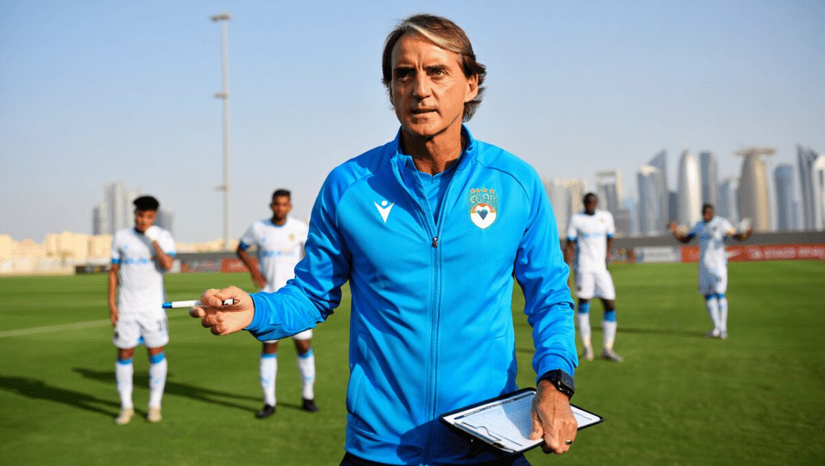 L’ex allenatore della Nazionale italiana Roberto Mancini è il nuovo allenatore dell’Al Sadd, in Qatar