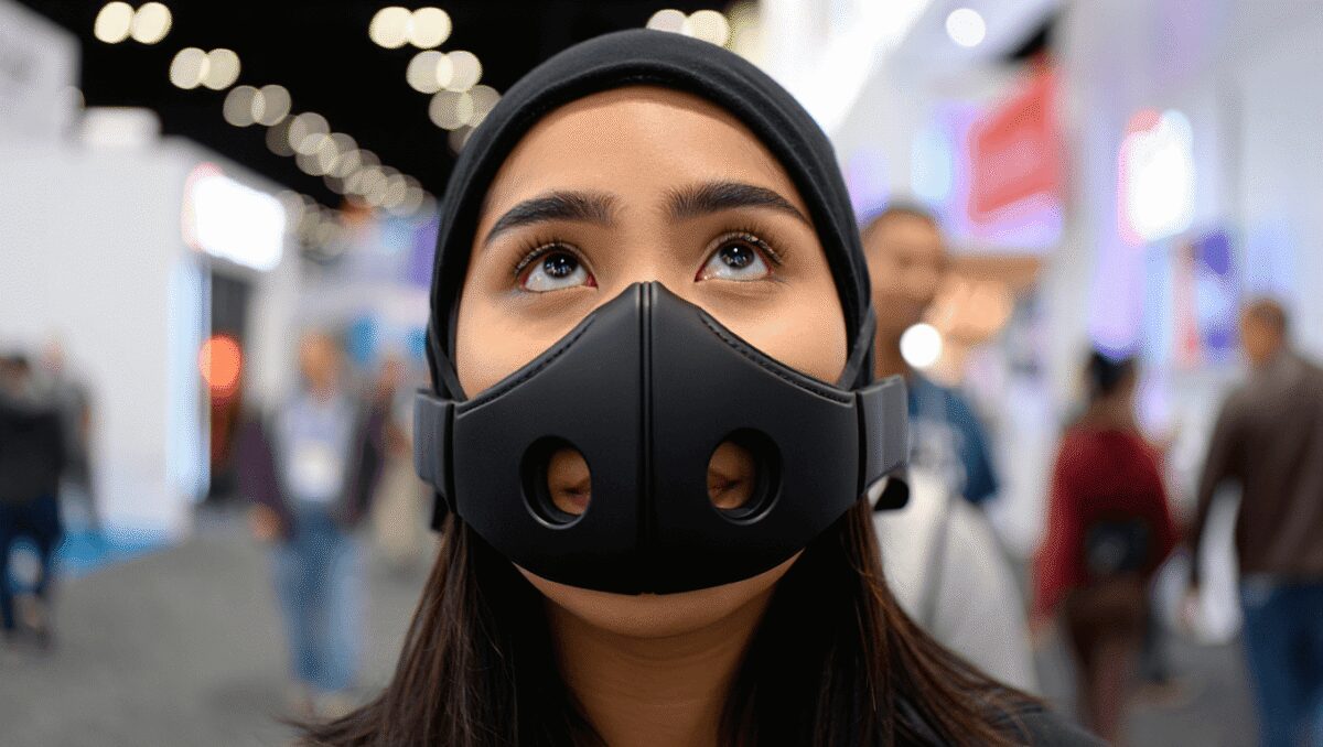 Wearphone, la maschera che promette chiamate private anche in pubblico