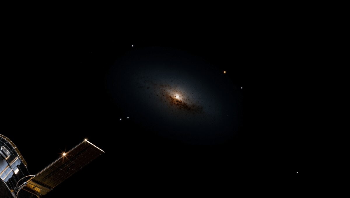 Hubble ha scoperto una delle galassie più oscure mai osservate