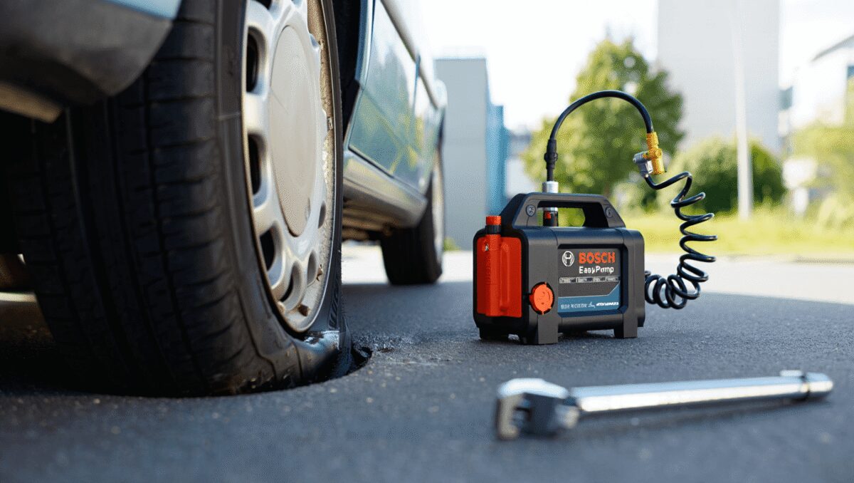 Bosch EasyPump: mini compressore portatile in offerta ora su Amazon. Pronto a ogni imprevisto!