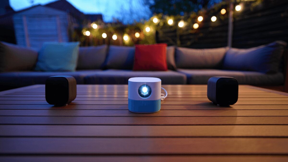 Anker Nebula P1, il proiettore portatile con speaker surround wireless. Cinema in giardino