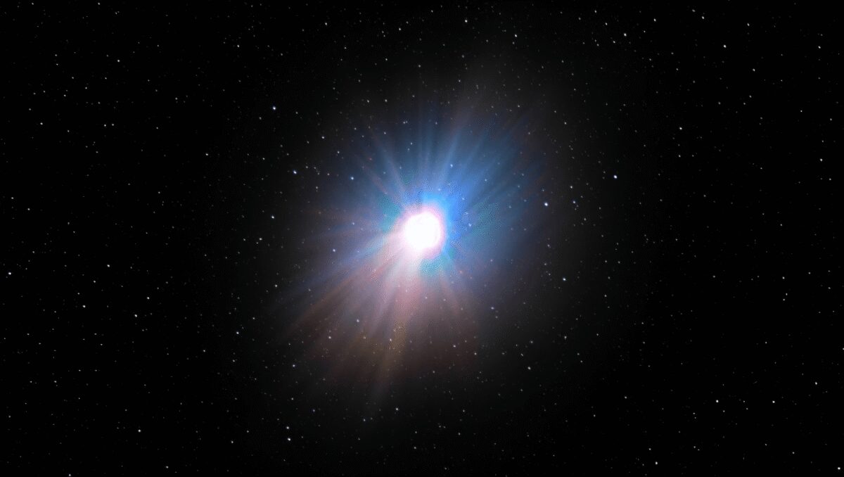 La cometa interstellare 3I/ATLAS osservata dal telescopio Subaru a dicembre 2025. Credits: NAOJ