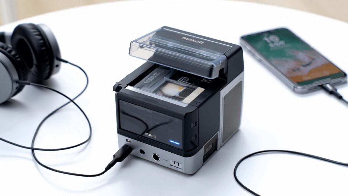 Maxell torna al lettore di cassette portatile, però col Bluetooth e la ricarica USB-C