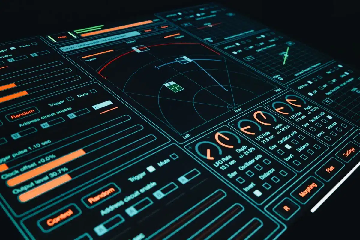 Interfaccia di creazione di una dashboard con componenti interattivi e grafici