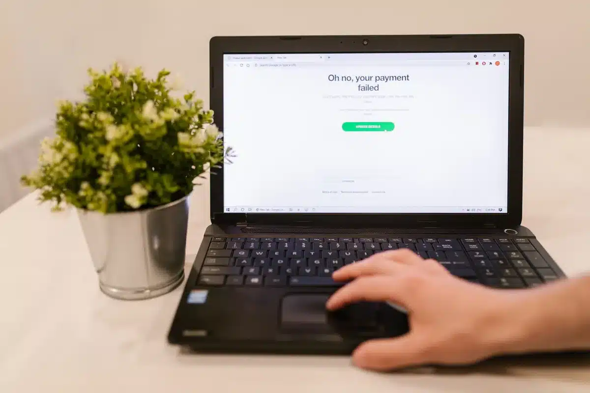 Schermata di errore di disconnessione su un'interfaccia di messaggistica web