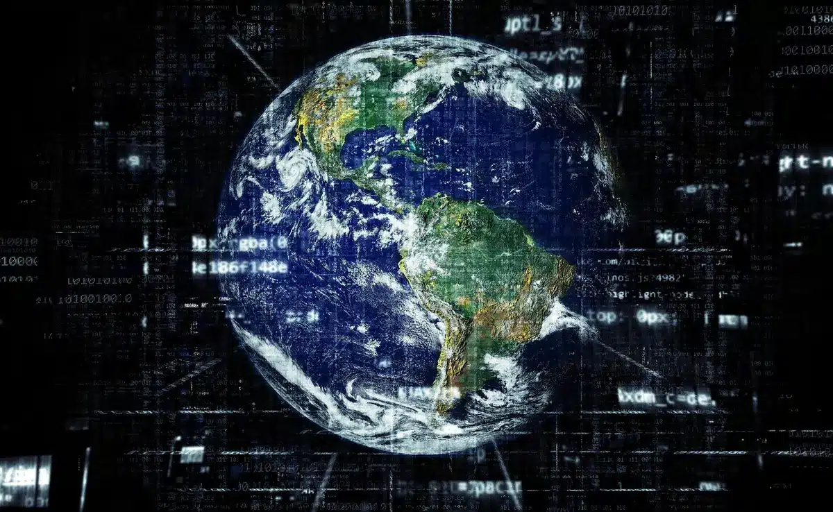 Rappresentazione di intercettazione dati e traffico di rete controllato da malintenzionati