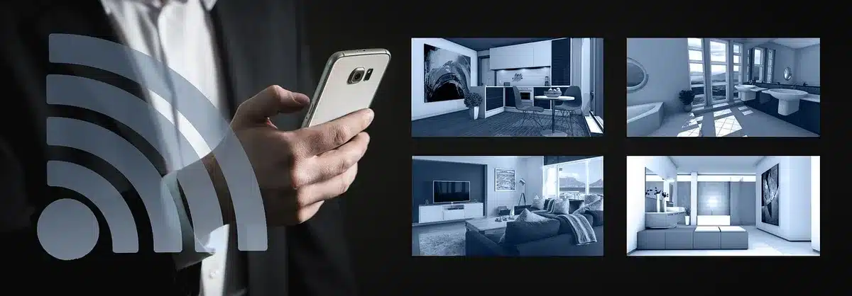 App su smartphone che controlla purificatore e aspirapolvere