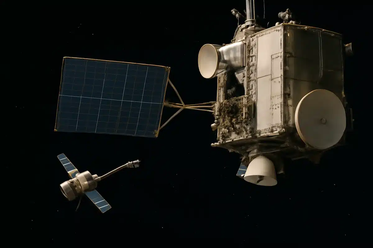 ESA e ClearSpace svelano veicolo per estendere la vita dei satelliti geostazionari